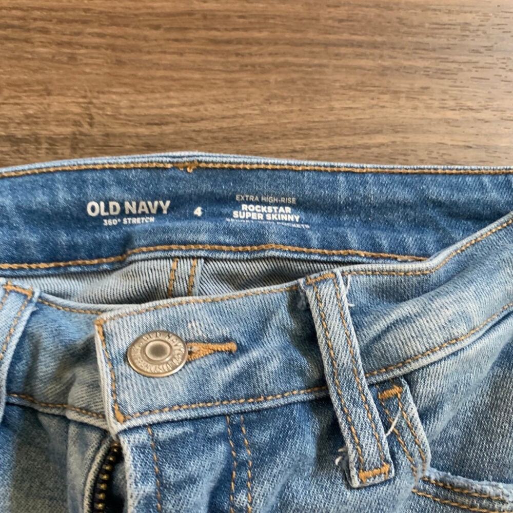 Skinny Jeans Lot of 3 Old Navy Rockstar & J. Crew Toothpick Women’s Size 0 4 27 - Picture 5 of 12
